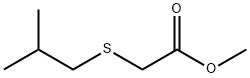 (Isobutylthio)acetic acid methyl ester Struktur