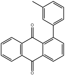 1-(3-Methylphenyl)-9,10-anthraquinone Struktur