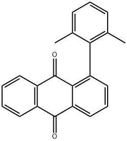 1-(2,6-Dimethylphenyl)-9,10-anthraquinone Struktur