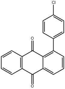 1-(4-Chlorophenyl)-9,10-anthraquinone Struktur