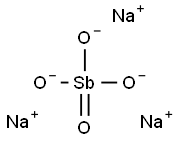 sodium antimonate Struktur