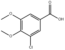 3-クロロ-4,5-ジメトキシ安息香酸 化學(xué)構(gòu)造式