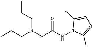 N-(2,5-Dimethyl-1H-pyrrol-1-yl)-2-(dipropylamino)acetamide Struktur