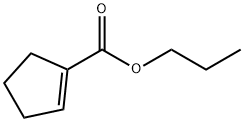 1-Cyclopentene-1-carboxylicacid,propylester(9CI) Struktur