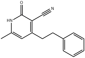 1,2-Dihydro-6-methyl-2-oxo-4-phenethylpyridine-3-carbonitrile Struktur