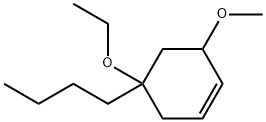 Cyclohexene, 5-butyl-5-ethoxy-3-methoxy- (9CI) Struktur