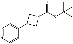 tert-butyl 3-(pyridin-4-yl)azetidine-1-carboxylate Struktur