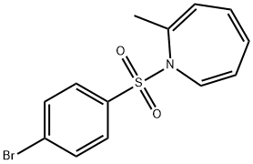 1-[(p-Bromophenyl)sulfonyl]-2-methyl-1H-azepine Struktur