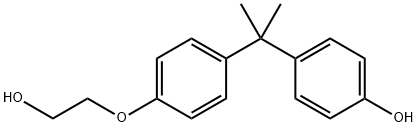 4-[1-[4-(2-Hydroxyethoxy)phenyl]-1-methylethyl]phenol Struktur