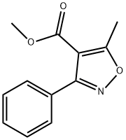 METHYL 5-METHYL-3-PHENYL-4-ISOXAZOLECARBOXYLATE Struktur