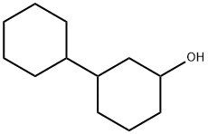 3-Cyclohexylcyclohexanol Struktur