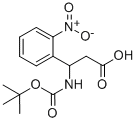 3-(N-BOC)AMINO-3-(2-NITRO-PHENYL)-PROPIONIC ACID Struktur