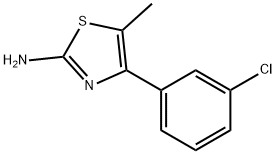 4-(3-Chloro-phenyl)-5- methyl-thiazol-2-ylamine Struktur