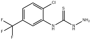 4-[2-CHLORO-5-(TRIFLUOROMETHYL)PHENYL]-3-THIOSEMICARBAZIDE Struktur