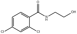 2,4-DICHLORO-N-(2-HYDROXYETHYL)BENZENECARBOXAMIDE Struktur