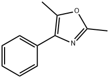 2-Methyl-4-phenyl-5-methyloxazole Struktur