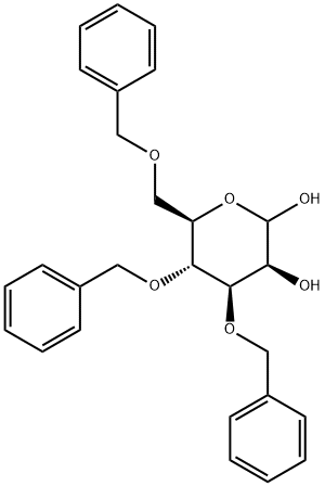 3-O,4-O,6-O-Tribenzyl-D-mannopyranose Struktur