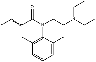 N-[2-(Diethylamino)ethyl]-N-(2,6-dimethylphenyl)-2-butenamide Struktur