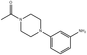 1-[4-(3-AMINOPHENYL)PIPERAZIN-1-YL]ETHANONE Struktur