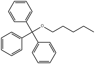 Pentyl(triphenylmethyl) ether Struktur