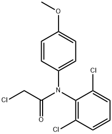 2-CHLORO-N-(2,6-DICHLOROPHENYL)-N-(4-METHOXYPHENYL) ACETAMIDE Struktur