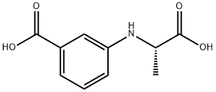 Benzoic acid, 3-[[(1S)-1-carboxyethyl]amino]- (9CI) Struktur