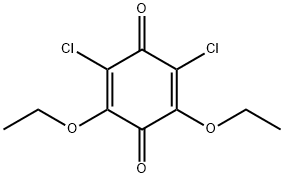 2,6-Dichloro-3,5-diethoxy-1,4-benzoquinone Struktur