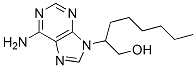 9-(1-hydroxy-2-octyl)adenine Struktur