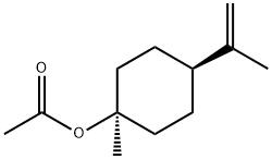 cis-1-methyl-4-(1-methylvinyl)cyclohexyl acetate Struktur