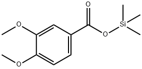 3,4-Dimethoxybenzoic acid trimethylsilyl ester Struktur