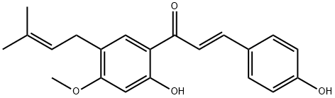 1-[2-Hydroxy-4-methoxy-5-(3-methyl-2-butenyl)phenyl]-3-(4-hydroxyphenyl)-2-propen-1-one|4'-O-甲基補骨脂查爾酮