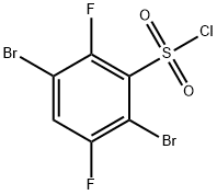 2,5-DIBROMO-3,6-DIFLUOROBENZENESULFONYL CHLORIDE price.