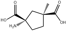 1,3-Cyclopentanedicarboxylicacid,1-amino-3-methyl-,(1S,3S)-(9CI) Struktur