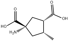 1,3-Cyclopentanedicarboxylicacid,1-amino-4-methyl-,(1S,3S,4R)-(9CI) Struktur