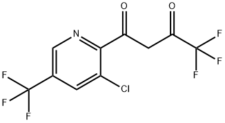 1-[3-CHLORO-5-(TRIFLUOROMETHYL)-2-PYRIDINYL]-4,4,4-TRIFLUORO-1,3-BUTANEDIONE Struktur