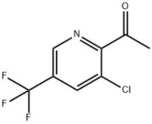 ETHANONE, 1-[3-CHLORO-5-(TRIFLUOROMETHYL)-2-PYRIDINYL]- Struktur