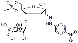 2,5-Anhydro-4-O-α-L-idopyranuronosyl-D-Mannose 1-[(4-Nitrophenyl)hydrazone] 6-(Hydrogen sulfate) Struktur