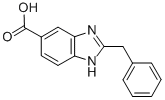 2-BENZYL-1 H-BENZOIMIDAZOLE-5-CARBOXYLIC ACID Struktur