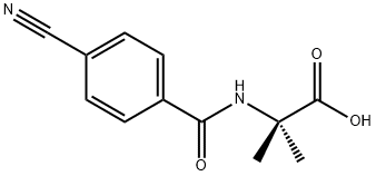 Alanine,  N-(4-cyanobenzoyl)-2-methyl- Struktur