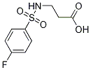 3-(4-FluorophenylsulfonaMido)propanoic acid Struktur