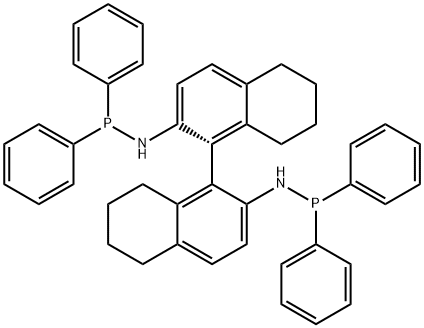 (R)-(+)-2,2'-BIS(N-DIPHENYLPHOSPHINOAMINO)-5,5',6,6',7,7',8,8'-OCTAHYDRO-1,1'-BINAPHTHYL Struktur