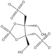 (4R,5R)-4,5-BIS(MESYLOXYMETHYL)-1,3,2-DIOXATHIOLANE 2,2-DIOXIDE Struktur