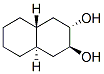 2,3-Naphthalenediol, decahydro-, (2alpha,3beta,4aalpha,8abeta)- Struktur