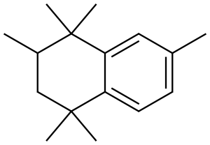 1,2,3,4-tetrahydro-1,1,2,4,4,7-hexamethylnaphthalene Struktur