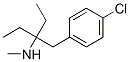 3-[(4-chlorophenyl)methyl]-N-methyl-pentan-3-amine Struktur