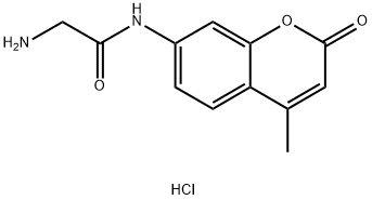 AcetaMide, 2-aMino-N-(4-Methyl-2-oxo-2H-1-benzopyran-7-yl)-, Monohydrochloride Struktur