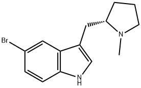 (S)-5-broMo-3-((1-Methylpyrrolidin-2-yl)Methyl)-1H-indole Struktur