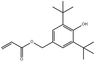 3,5-Di-tert-butyl-4-hydroxybenzyl acrylate Struktur