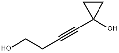 Cyclopropanol, 1-(4-hydroxy-1-butynyl)- (9CI) Struktur