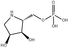 3,4-Pyrrolidinediol, 2-[(phosphonooxy)methyl]-, (2R,3R,4S)- (9CI) Struktur